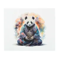 *~* Zen Fantasy Panda Bear Rainbow SC5 Metal Print