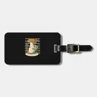 Cottagecore Mushroom Forest Toad Goblincore Mycolo Luggage Tag