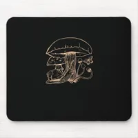 Cottagecore Aesthetic Goblincore Mushroom Snail Mouse Pad