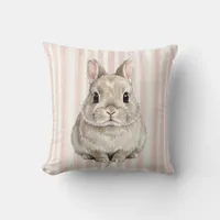 Watercolor Rabbit Throw Pillow Zazzle