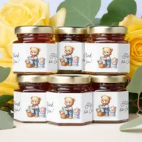Teddy Bear Thank You for being so sweet Honey Jar Favors