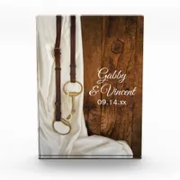White Satin and Horse Bit Country Wedding Keepsake Award