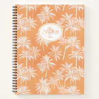 Hawaiian Palm Tree Silhouette Pattern Tacao ID1093 Notebook