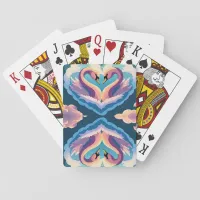 Swans In Love Poker Cards