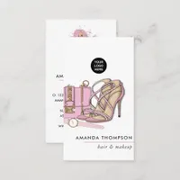 Chic Pink Beauty Fashion Business Card