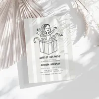 Chic Doodle Wife of the Party Bachelorette Weekend Invitation
