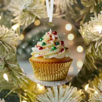 A Christmas Frosted with Cheer | Personalized   Metal Ornament