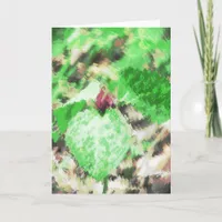 Spring Wildflower Digital Art Card
