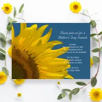 Sunflower and Blue Sky Mothers Day Brunch Invitation