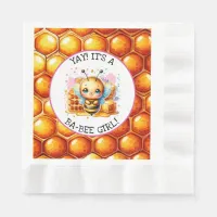 Honey bee themed Girl's Baby Shower  Napkins