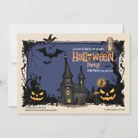 Spooky Haunted House Halloween Party Invitation