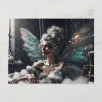 Elder Fairy Bored in the Bath Postcard