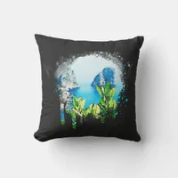 *~*  Artsy ITALIA CAPRI Island  Italian Throw Pillow