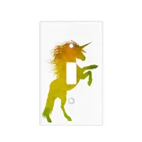 Gold Grunge Unicorn Light Switch Cover