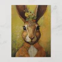 Adorable Rabbit in a Suit Postcard