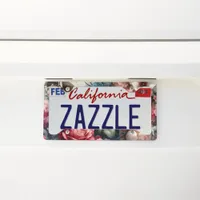 Timeless Rose Floral Charm License Plate Frame