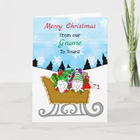 Christmas Gnomes | From Our Gnome to Yours Card