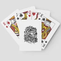 Cottagecore Aesthetic Frog Mushroom Goblincore Art Poker Cards
