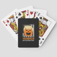 Usa Trumpkin Keep Halloween Great Funny Poker Cards