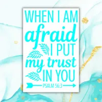 Bible verse turquoise | Archival Heavyweight Paper Poster