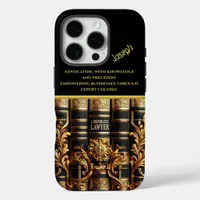 Chic Law Books Representing Corporate Expertise iPhone 16 Pro Case