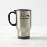 Heart And Hands Skeleton Heart Hands Soft Travel Mug