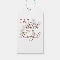 eat drink and be thankful gift tags