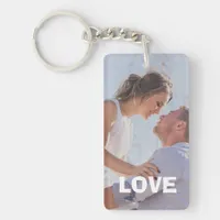 Love Always & Forever Personalized Photo Keychain