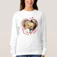 Chihuahua Mom Custom Photo and Name Sweatshirt