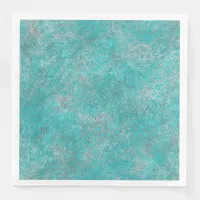 Southwest Turquoise Paper Dinner Napkins