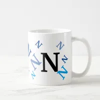 Mug - Jumbled Letters in Blue