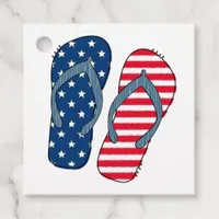 American Summer Beach Graduation Favor Tags