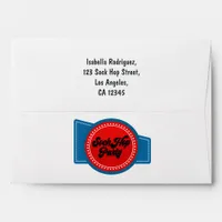 4th July Sock Hop Party Envelope