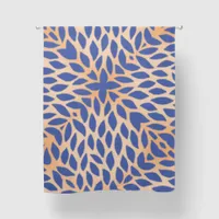 Orange Gradient Background with Blue Pattern | Blackout Curtains