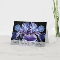 *~* TV2 One IRIS FLOWER Sympathy Love Light Card