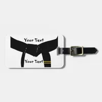 Martial Arts 2nd Degree Black Belt Gear Bag Tag