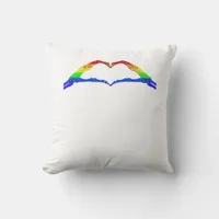 Bone Hands Heart Classic Style Throw Pillow