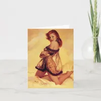 A Vintage Pinup Named Collette Card