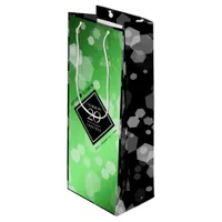 Elegant 20th Emerald Wedding Anniversary Wine Gift Bag