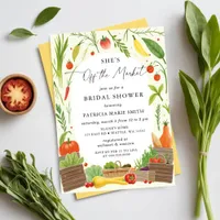She is off the Market Farmers Market Bridal Shower Invitation