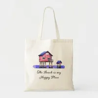 The Beach is my Happy Place Tote Bag