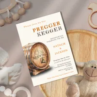 Pregger Kegger Gender Neutral Coed Baby Shower Invitation