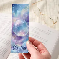 Sparkling Crystal Ball Starry Sky Personalized Bookmarks