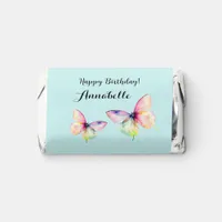 Delicate Pink Butterfly in Pastel Rainbow Colors Hershey's Miniatures