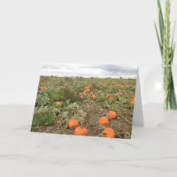 Pumpkin Patch, Thinking of you in Autumn Card