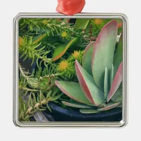 Succulent Plants Metal Ornament