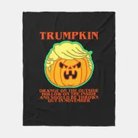 Funny Trumpkin Fleece Blanket