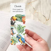 Parrots birds tropical quote bookmarks