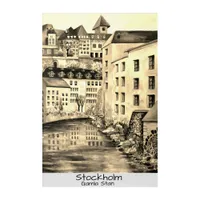 Stockholm Old City Typography Acrylic Print