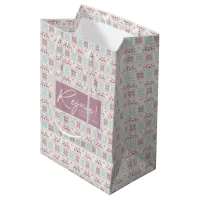 Rejoice Christmas Pastel Typography Holiday Medium Gift Bag